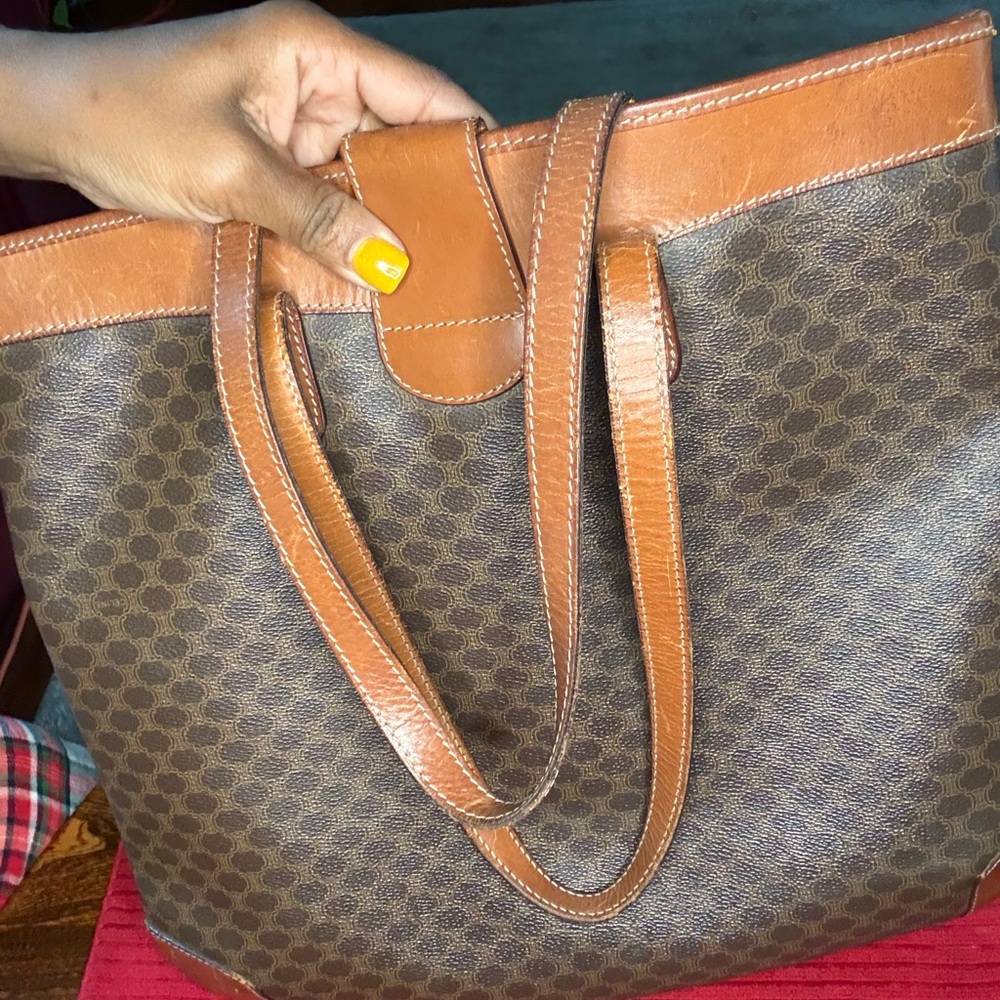 Celine Macadam Brown Tote - Picture 8 of 14